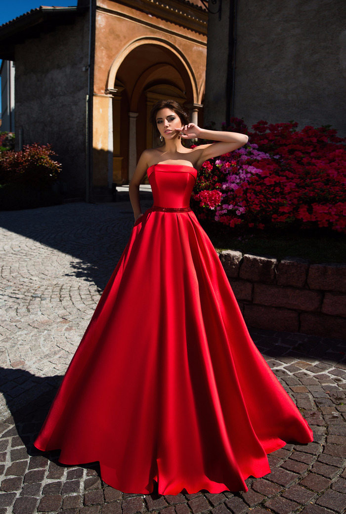 Красное Пышное Платье